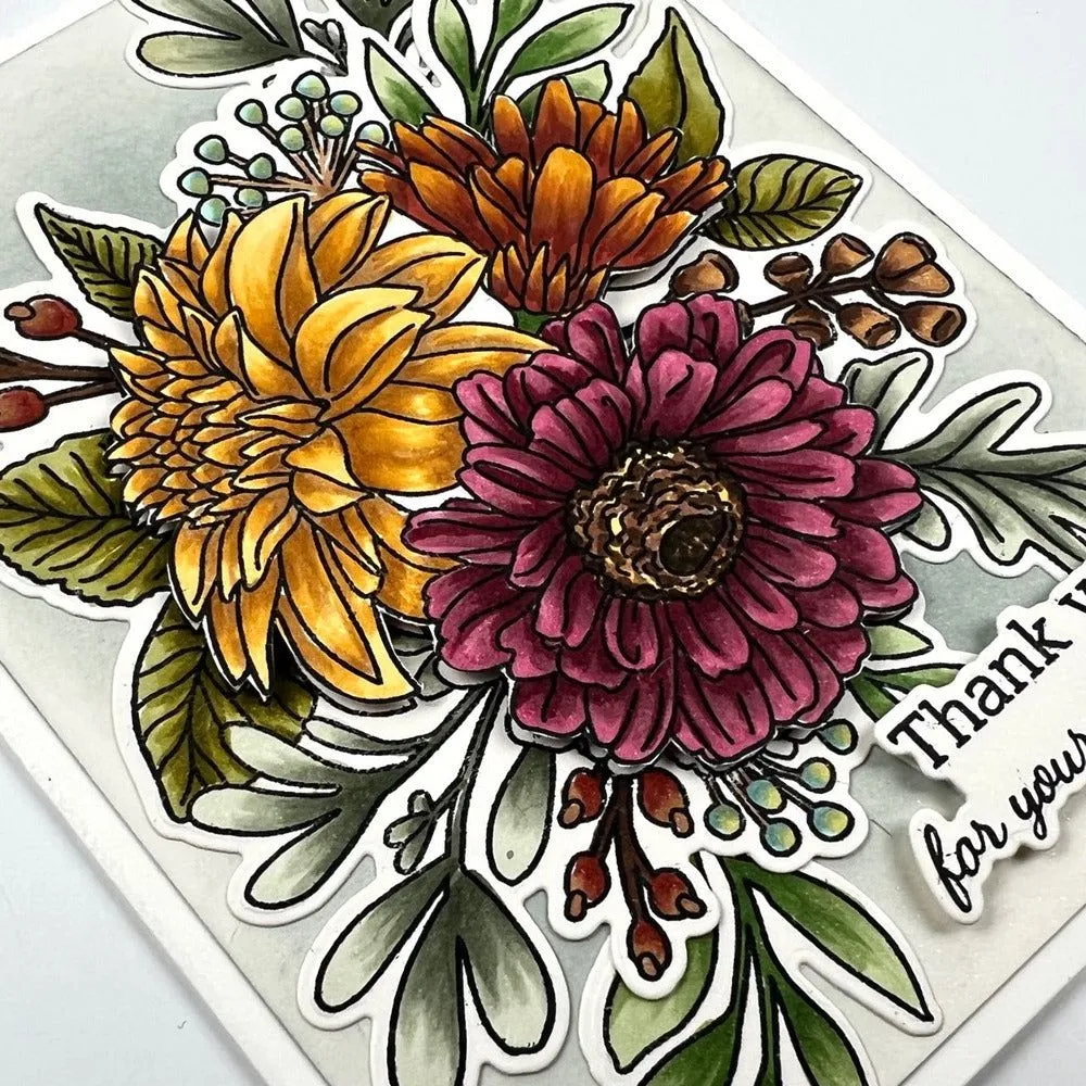 Beautiful Blooms - 6x8 Stamp Set