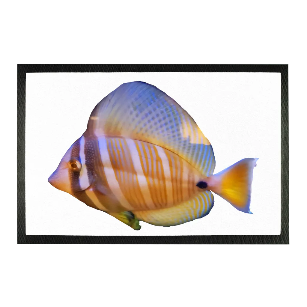 Beautiful Colored Fish Sublimation Doormat