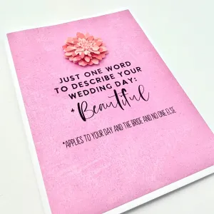 Beautiful Wedding Day card