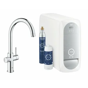 Chrome GROHE Blue Home C-spout Kitchen Tap
