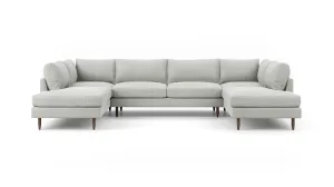 Crowd Pleaser U-Shaped Bumper Sectional  (95" x 144" x 95")