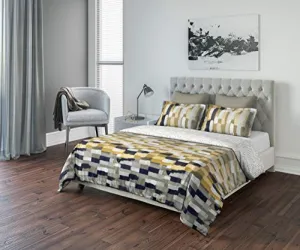 D'Decor Live Beautiful 180TC 1 Double Bedsheet with 2 Pillow Covers - Yellow ( 274 cm X 274 cm , 108IN X 108IN )