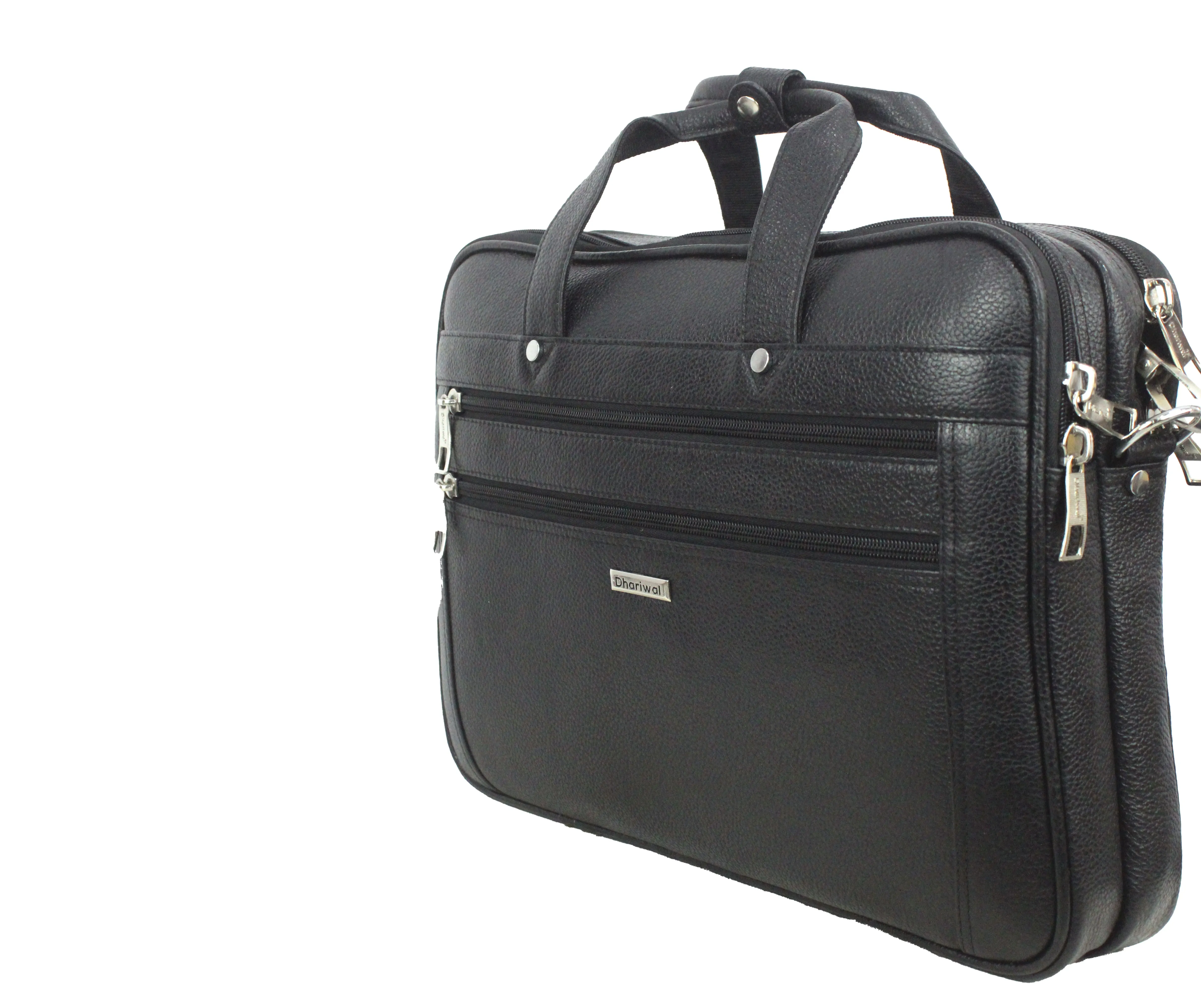 Dhariwal Genuine Leather Laptop Bag File Messenger Bag with Strap upto 15 Inch | Laptop Bag for Men EB-614