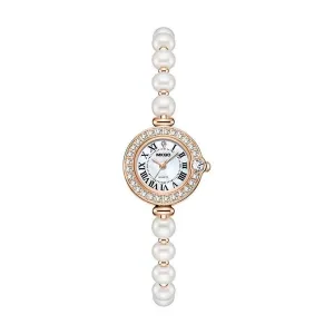 DiamondAura Romanesque Round Dial Exquisite Timepiece