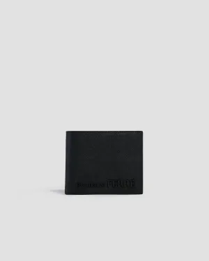 Embellished Textured Bifold Wallet - Six Slots