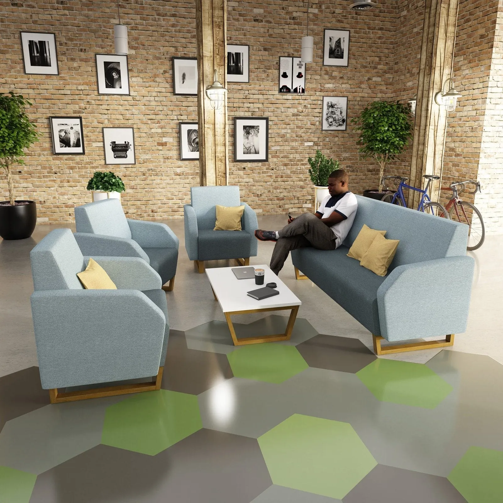 Encore² low back 1 seater sofa