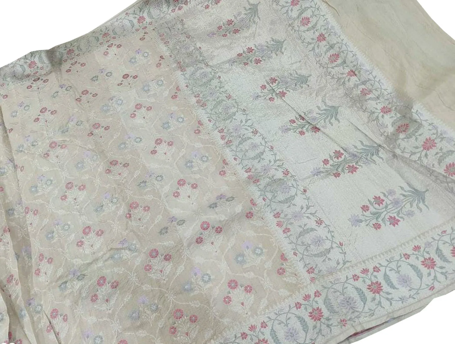 Exquisite Dyeable Banarasi Tussar Georgette Saree