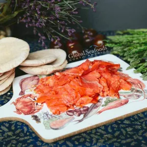Exquisite Sockeye Salmon Lox Trim - Handpicked & Cold Smoked
