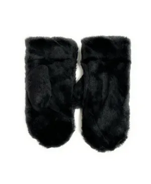 FAUX FUR MITTENS