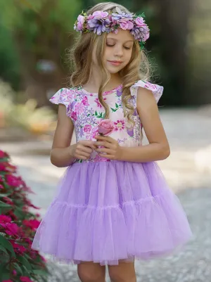 Girls Beautiful Blossoms Tutu Dress
