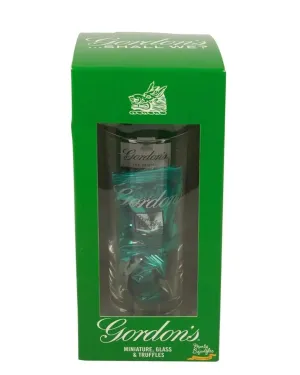 Gordon's London Dry Gin Miniature Glass   Toffees Gift Set, 50 cl