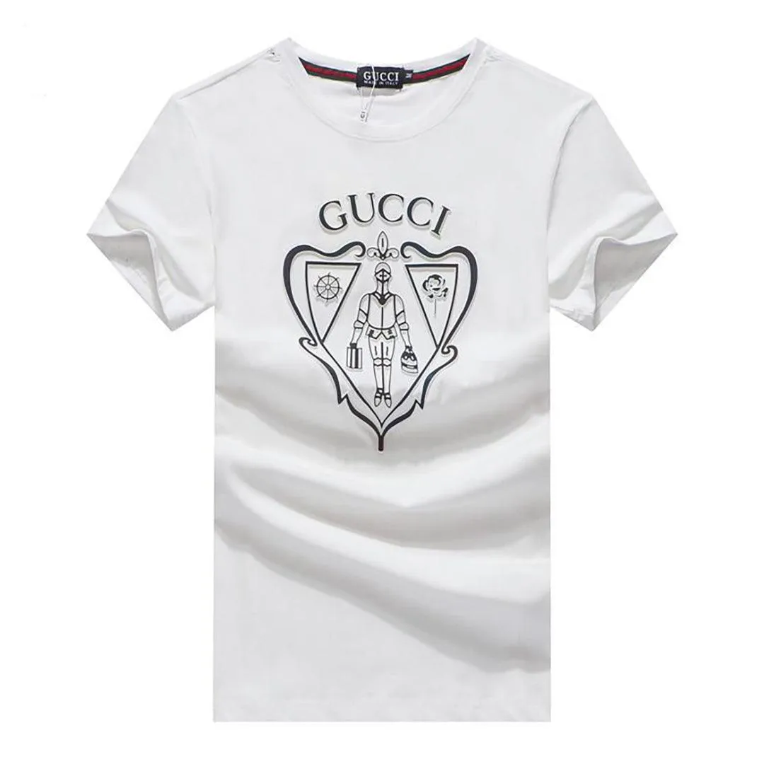 Guc T-Shirt With exquisite Logo Design-White
