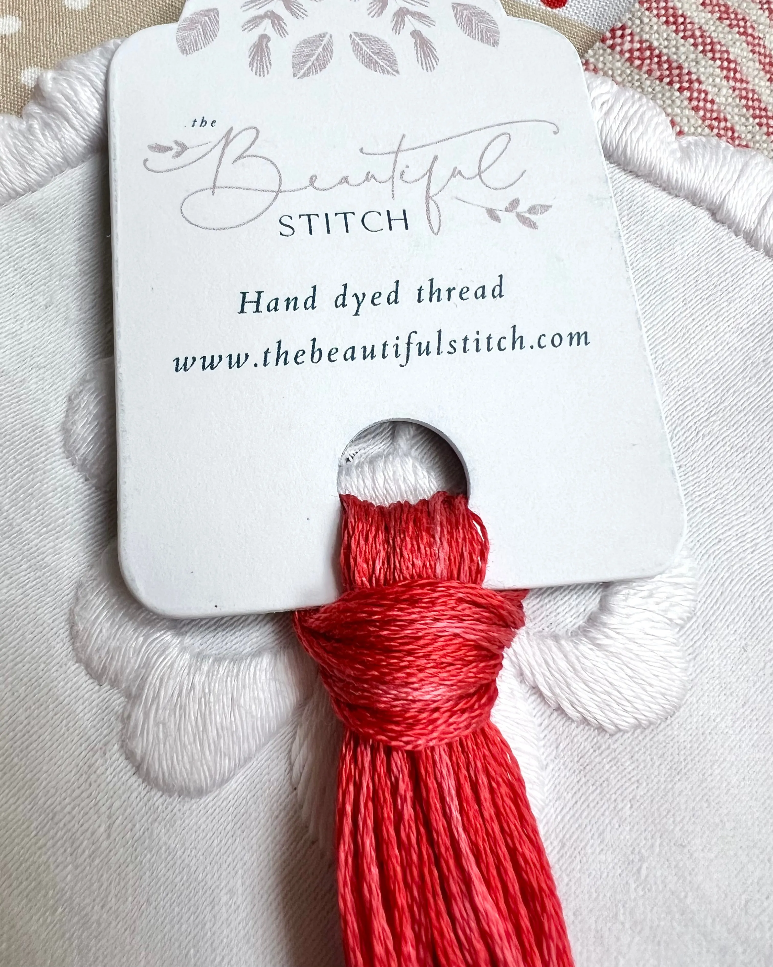 Hand dyed Embroidery Thread From The Beautiful Stitch - Red
