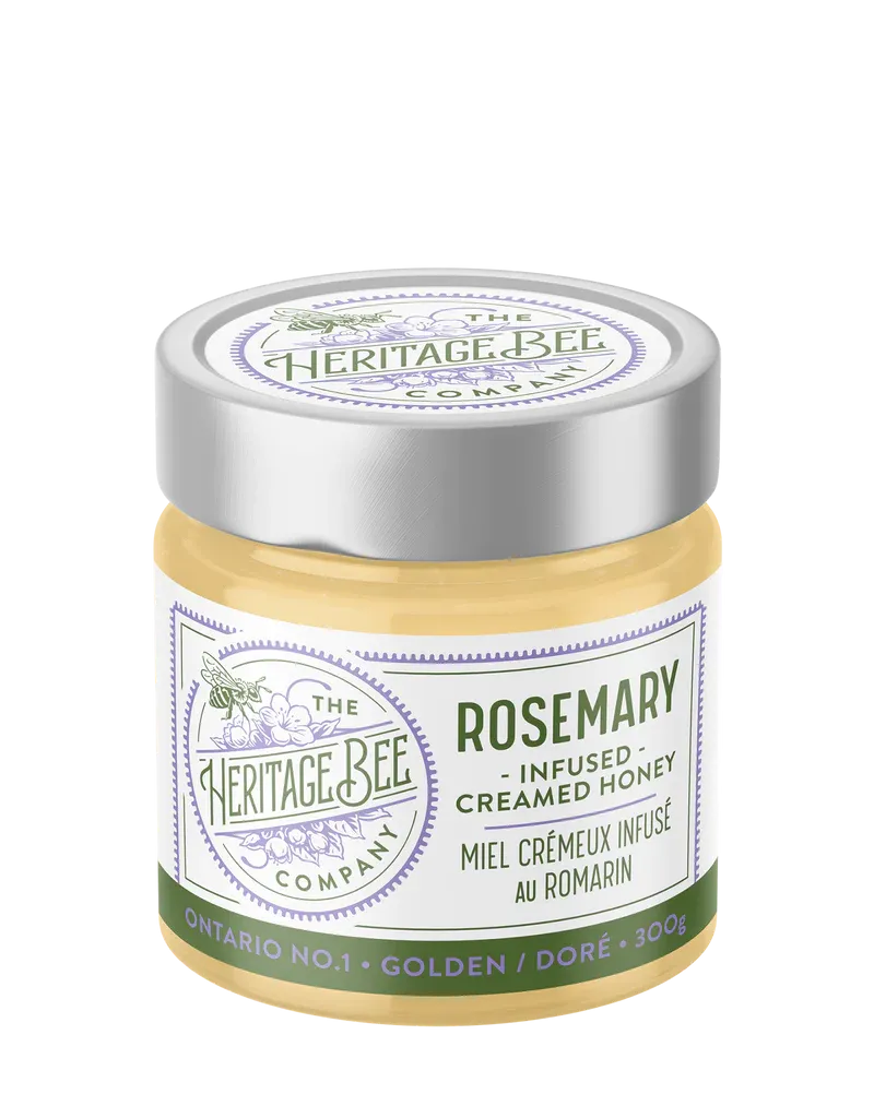 Heritage Bee ~ Rosemary Infused Creamed Honey