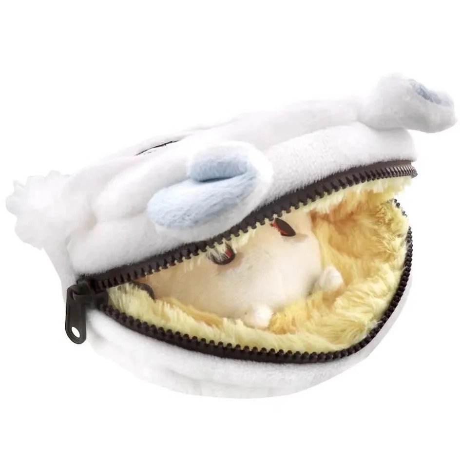 Japanese Cartoon Chiikawa Make up Purse Bag | Momonga Dragon Monster Double Face - Kawaii Plush Doll Bag
