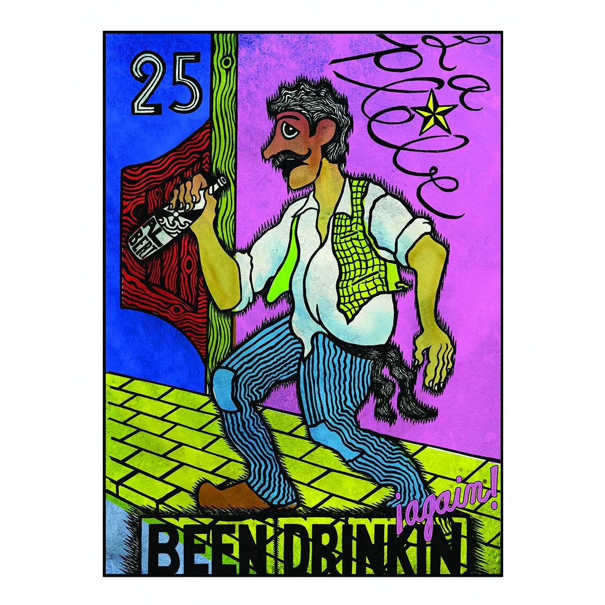 La Plebe - Been Drinking & Mexican Lotería Shaped Picture Disk