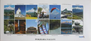 Majestic Pokhara Valley Panoramic Postcard Nepal