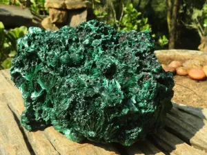 Natural Chatoyant Silky Malachite Specimen  x 1 From Congo
