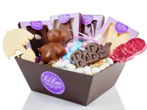 New Baby Chocolate Gift Basket (1.6 lbs.)