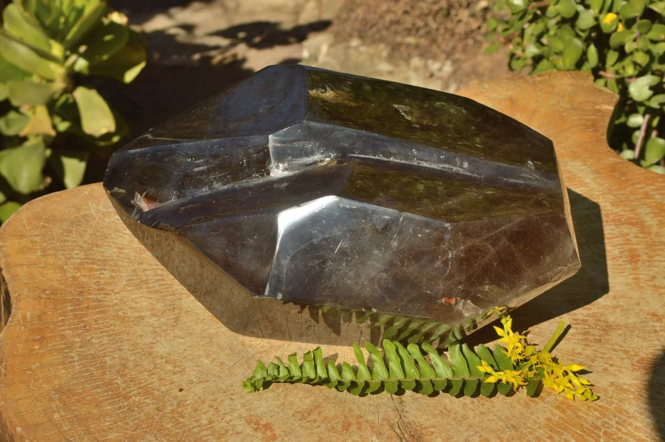 Polished Extra Large Twin Peaks Smokey Quartz Display Piece  x 1 From Madagascar