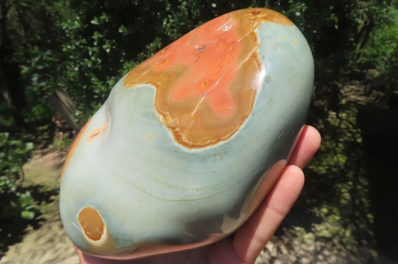 Polished Polychrome Jasper Standing Free Form x 1 From Mahajanga, Madagascar