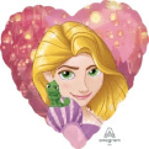 Rapunzel Heart Foil Balloon - 45cm