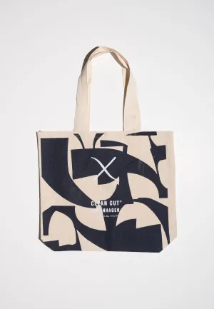 William Tote Bag - Dark Navy/Ecru